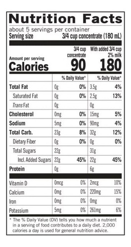Tazo Decaf Chai Latte Ice Tea Concentrate 32 Oz (2 Pz)