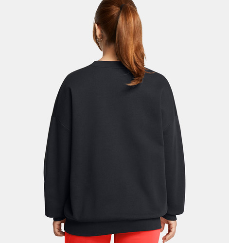 Sudadera Under Armour Rival Fleece Oversized Crew Negra