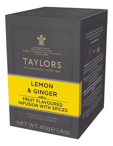 Te Taylors Of Harrogate Limón Jengibre Lemon Ginger Infusión