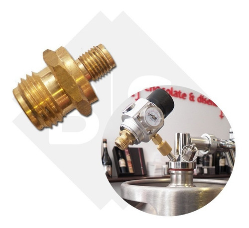 Acople Adaptador Para Drago Mini Keg Chopera No Capsulas Co2
