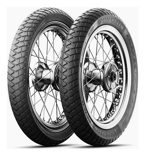 Par Pneu Michelin 110/90-17+90/90-19 Anakee Bros125 150 160