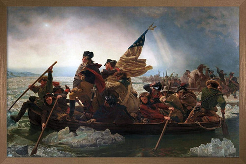 Póster De Pared Washington Crossing The Delaware, 22.3...