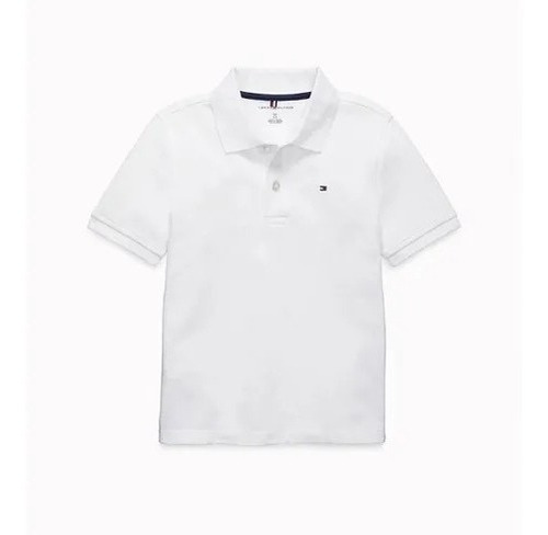 Camisa Polo Infantil Tommy Hilfiger Masculina - Branco