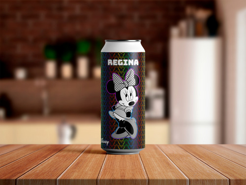 Termo Lata Personalizado 500ml. Minnie Rainbow
