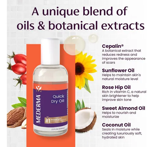 Tratamiento De Cicatrices Y Estrías Mederma Quick Dry Oil 60