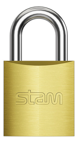 Kit 20 Cadeado 20mm Latonado Stam Com Mesmo Segredo