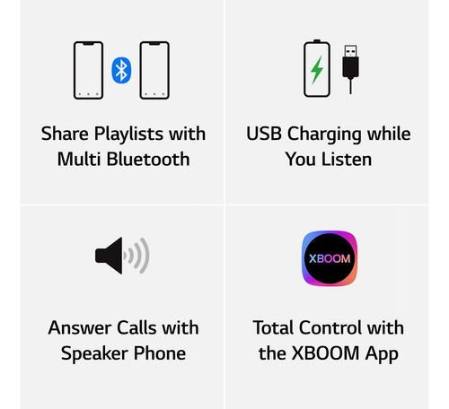 Altavoz LG Xboom Go Pl2 Jellybean Bluetooth Resistente Al Ag