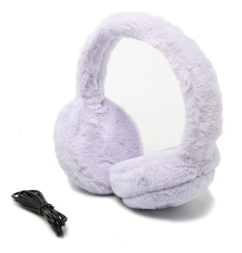 Orejeras Con Auriculares Abrigados Mujer Niña Peluche Liso