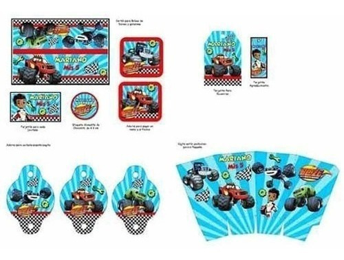 Kit Imprimible Blaze And The Monster Machines Fiesta Cumple