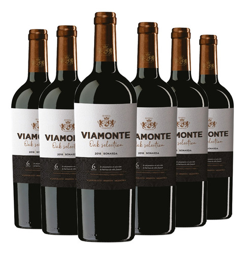 Vino Viamonte Oak Bonarda 6x750cc