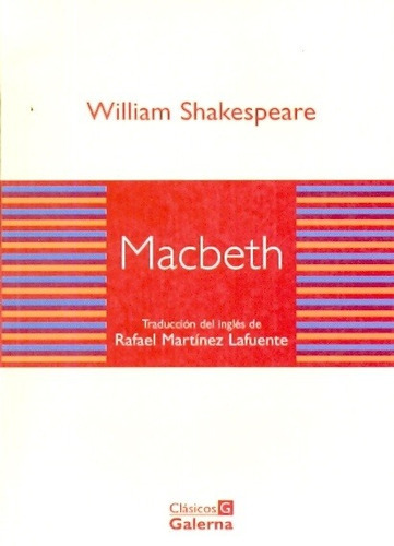 Macbeth-Clasicos Galerna, de • William Shakespeare. Editorial Galerna, tapa blanda en español