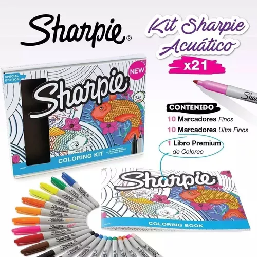 Sharpie Coloring Kit 21 Piezas Edicion Limitada Lb