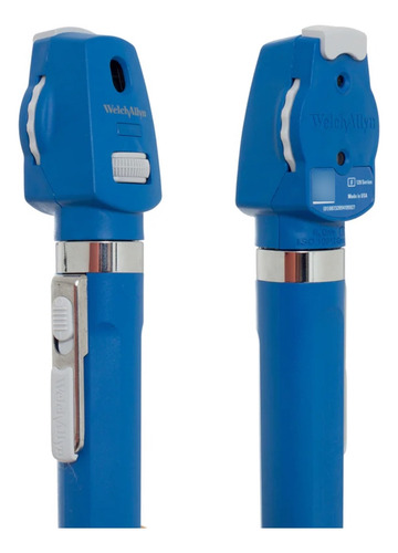 Estuche De Diagnostico De Otoscopio + Oftalmoscopio Azul