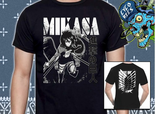 Mikasa - Attack On Titan - Shingeki No Kyojin - Polera Serig