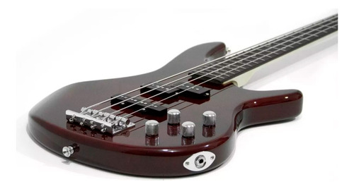 Bajo Electrico Mc Cartney E-ibbass4-wr Vino 4 Cuerdas Msi