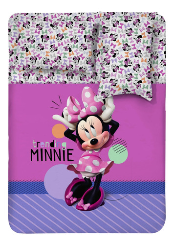 Juego Sabana Semidoble Mcr 82gr Minnie Cutest Eves