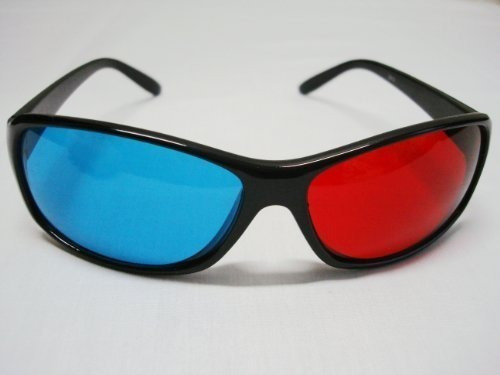 Rojo-azul / Cian Anaglifo Estilo Simple Gafas 3d