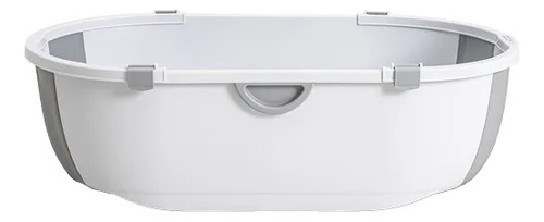 Banheira Dobrável Flap Plus Cinza Com Suporte - Kiddo