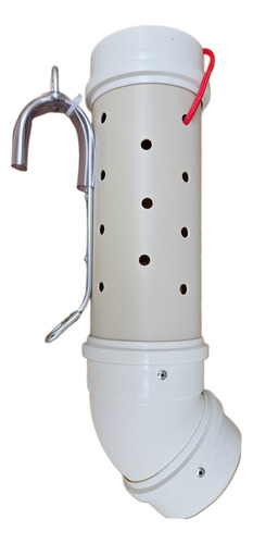 Cevador Pesca 45cm Com Tubo Pvc 100mm Ceva Tratador Peixe Branco