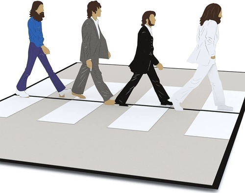 Lovepop The Beatles Abbey Road - Tarjeta 3d, Tarjeta Del Di