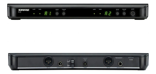Sistema Sem Fio Shure Duplo Microfone Sm58 Blx288br + Nota Cor Preto