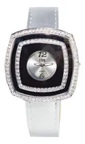 Comprar Reloj Mujer John L Cook Analogo Fashion 3579 Cuero Pulsera Malla Plateado Bisel Plateado Fondo Plateado