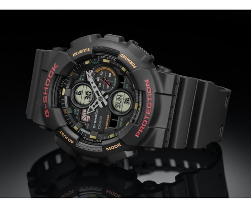 Relógio Masculino Casio G-shock Anadigi Ga-140-1a4dr + Nf