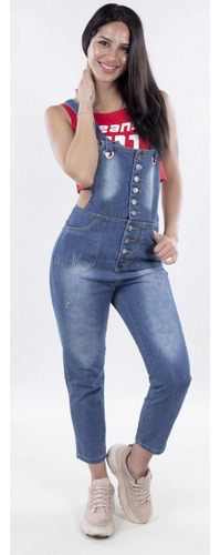 Jardinera Mujer Enterizo Jeans Overol