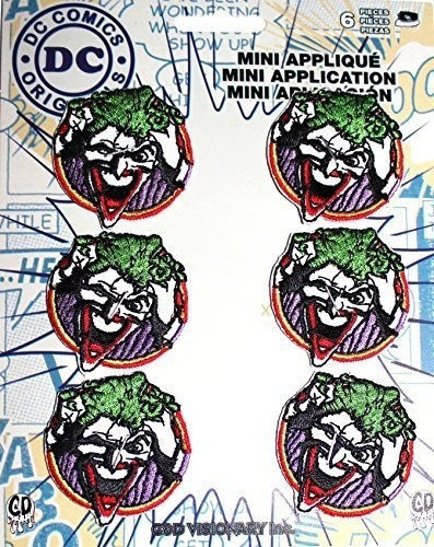 Aplicacion Dc Comics Batman Joker 6 Pat Ch Set Novedad, 2 