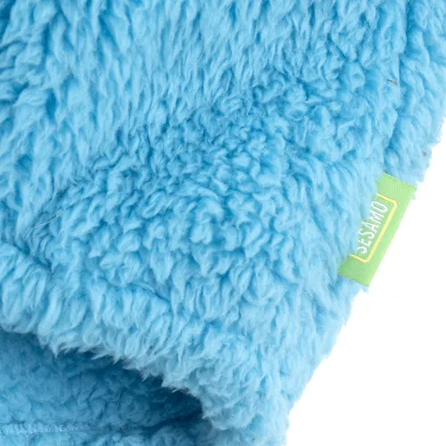 Chaqueta Polar Para Mascotas Monstruo Come Galletas Talla M Color Celeste