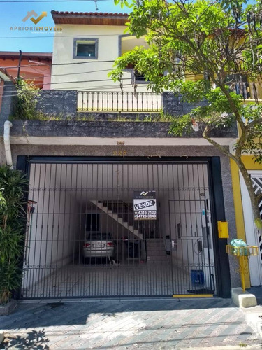 Sobrado Com 4 Dormitórios À Venda Por R$ 800.000 - Parque Gerassi - Santo André/sp - So0213