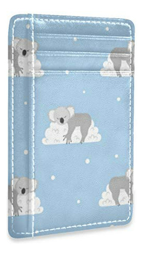 Estuche De Tocador - Cute Sleeping Koala Bears Front Minimal