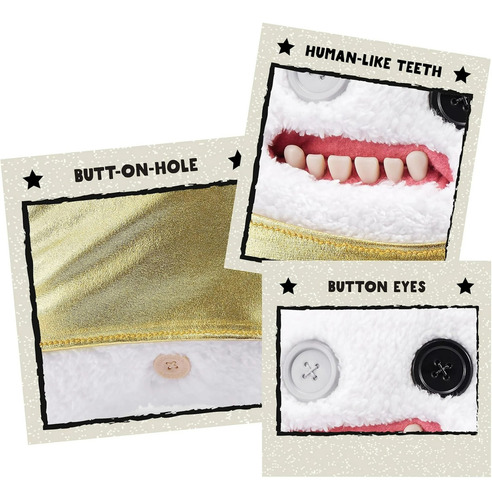 Fuggler Peluche Con Dientes Laboratory Misfits Color Splodge Tank Gold