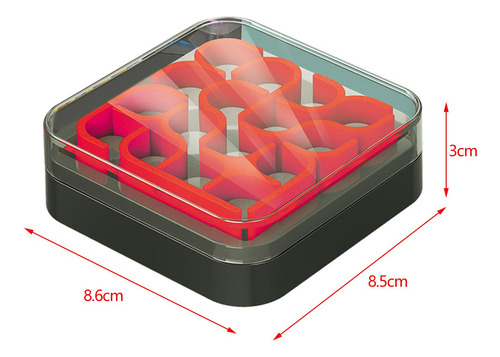 Curve Puzzle Box Fun Simple Rule Juego De Estrategia Rojo