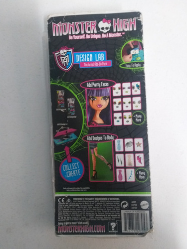 Monster High Create A Monster Set Nocturnal Add-on - T70 (Usado)