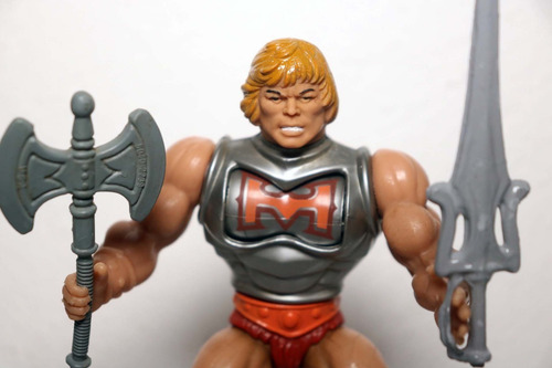 He-man Battle Armor Damaged Motu Anos 80 Completo Boneco