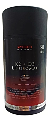 K2 + D3  Liposomal X 90 Capsulas Linea Premium Zeo Sport