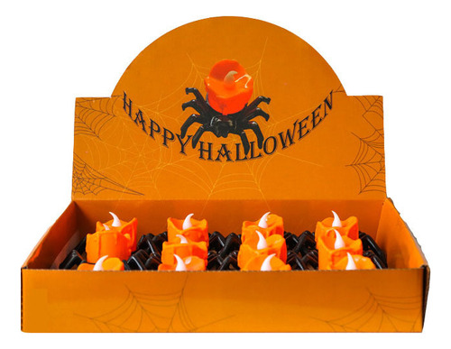 R Decoraciones Plásticas De Halloween Con Luz De Vela Led