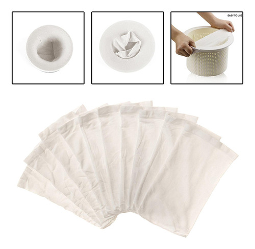 10x Calcetines For Skimmer De Piscina Elimina Los Residuos