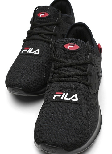Tenis Fila Men Shoes Iconic Preto/vermelho Ref. 943939