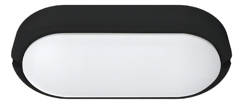 Aplique Pared Exterior Tortuga Led 15w Pack X 2 Color Negro Ovalada Color De La Luz Fría
