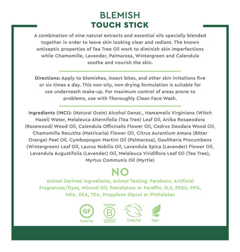 Blemish Touch Stick Desert Essence Herbal Con Aceite De Árbo