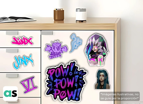 Sticker Jinx Arcane Powder Lol League Of Legends 53 Las X3
