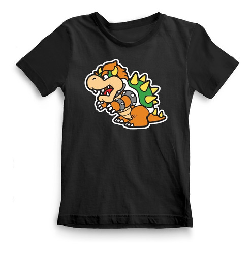 Bowser Mario Bros Playera Infantil Divertida Colores Cool