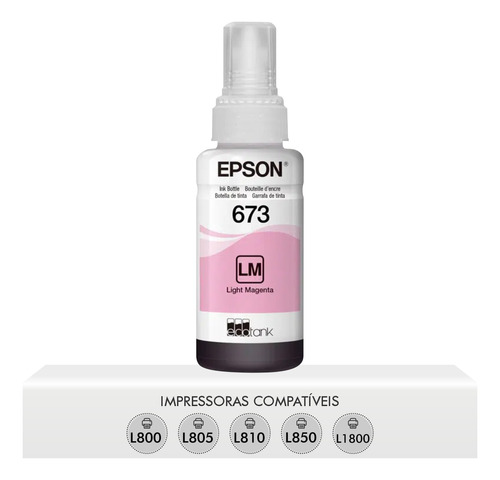 Refil Epson Original 673 L800 L805 L810 L850 L1800