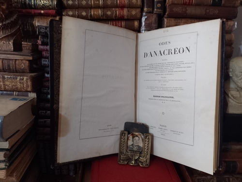 Odas Anacreonte Y Safo Edición Poliglota Fermin Dodot 1835 (Usado)