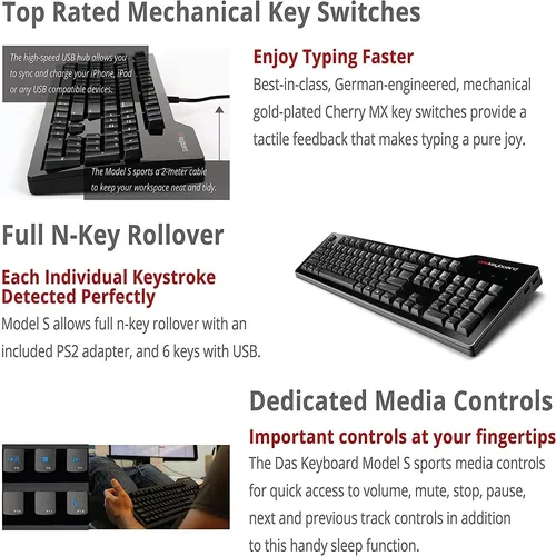 Teclado Mecánico Das Keyboard Switch Cherry Mx Marrón