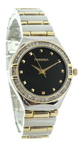 Reloj Mujer Tressa Con Brillos Modelo Diamond