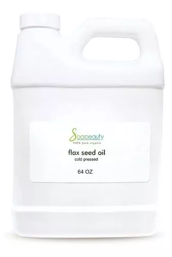 Cal's Aceite de lino, orgánico puro esencial, aceite de linaza  prensado en frío sin refinar, 32 onzas : Salud y Hogar
