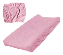 Comprar Cambiador Para Bebé Colchón + Funda Lavable 80x40x10 Cm Color Rosa Cambiador bebe